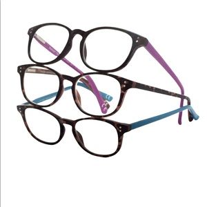 Women Foster Grant 3 Pack Reading Glasses w/ 1 Case +1.25 NEW | 48-17-140 Frame